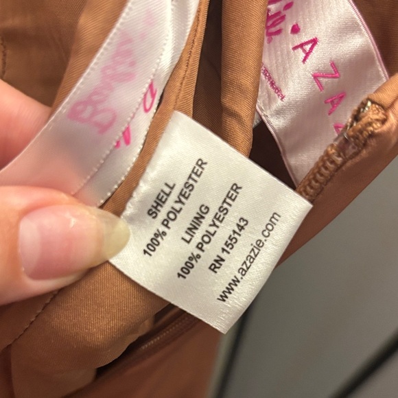Azazie Barbie dress in Bronzer - Picture 11 of 11